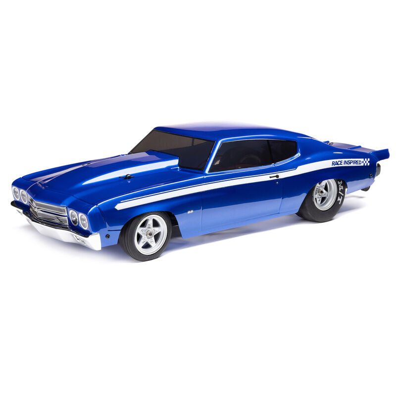 1/16 1970 Chevelle 2WD Mini No Prep Drag Car RTR, Blue by Losi
