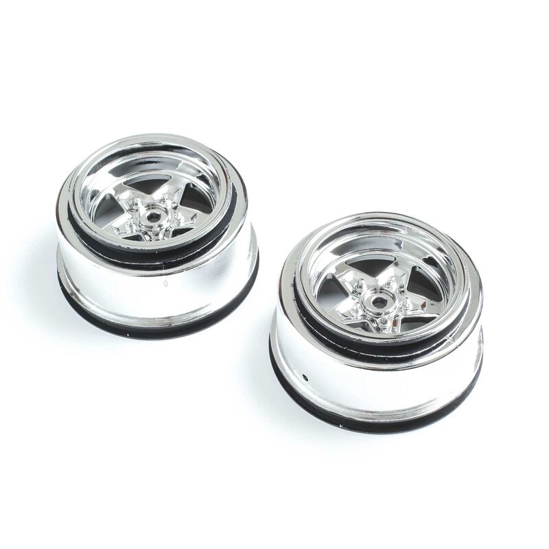 Rear Wheel, Satin Chrome (2): 22S Drag