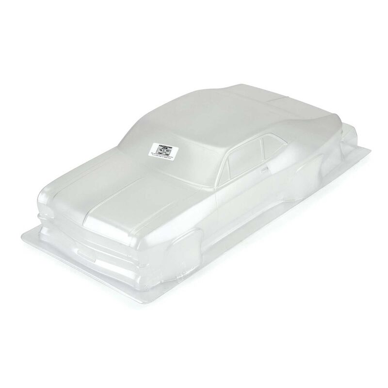 Pro-Line -Clear Body, 1969 Chevrolet Nova: 1/10 Slash 2WD, Drag Car