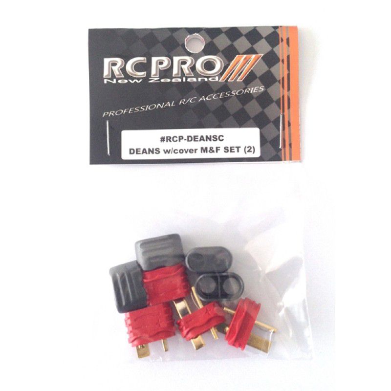 Deans Plug (T Connector) set w/cover 2 pair