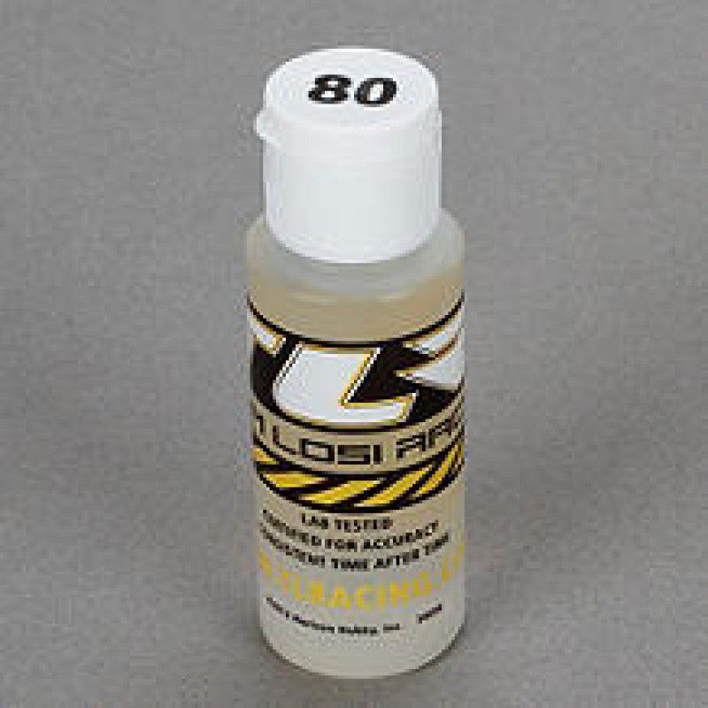 TEAM LOSI  CERTIFIED SILICONE SHOCK OIL 2OZ: 80WT