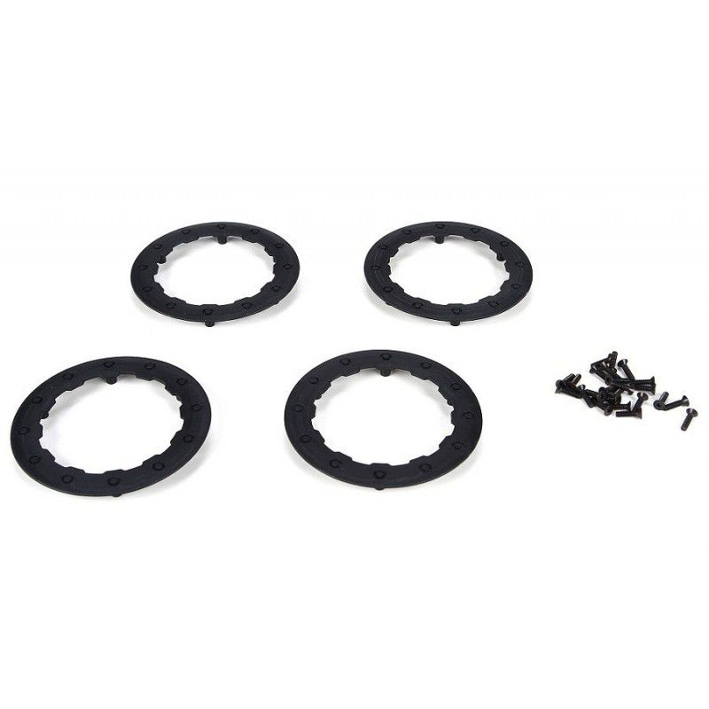Beadlock Ring, Black w/ Screws (4): 22SCT by TLR