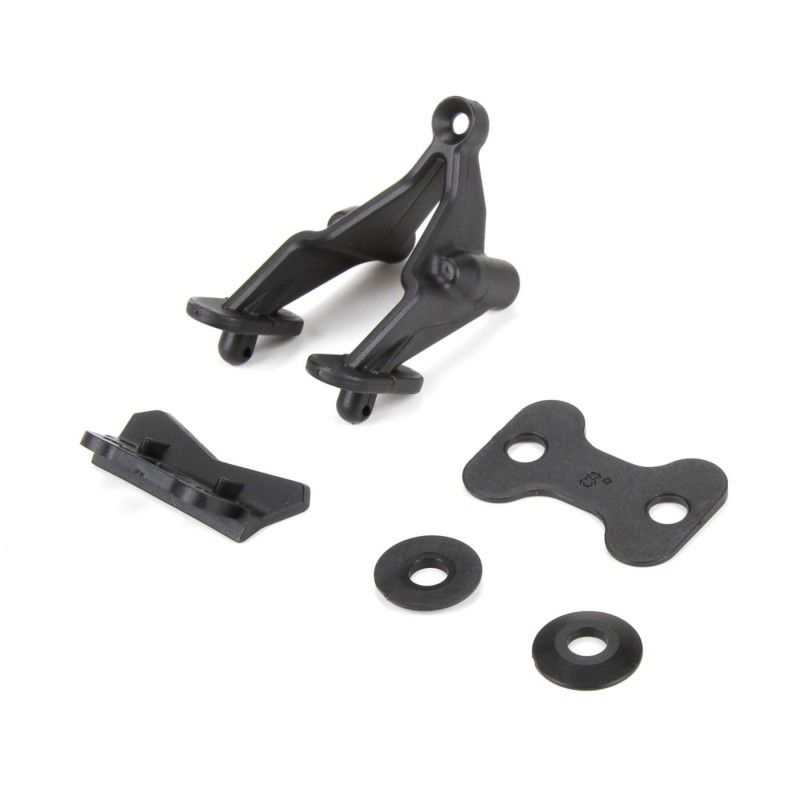 Wing Stay Set, Rear Bumper: 22 3.0 by TLR
