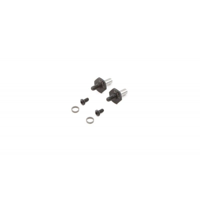 Front Axle Set, 12mm Hex: 22SCT 3.0 by TLR