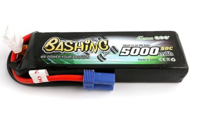 Gens Ace 5000mah 3S 11 1v Lipo Battery Pack with EC5 Plug-Bashing Series