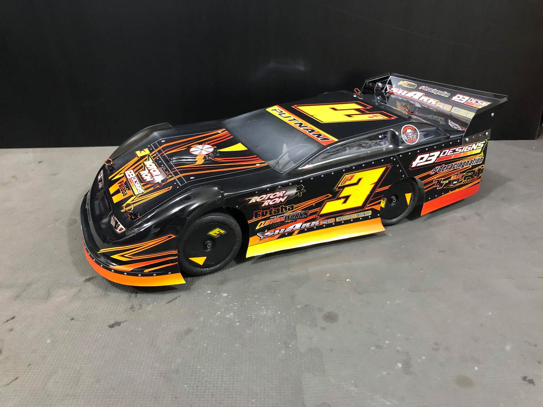 Shark Bodies -1/10th Volunteer Late Model Body - Dirt Oval